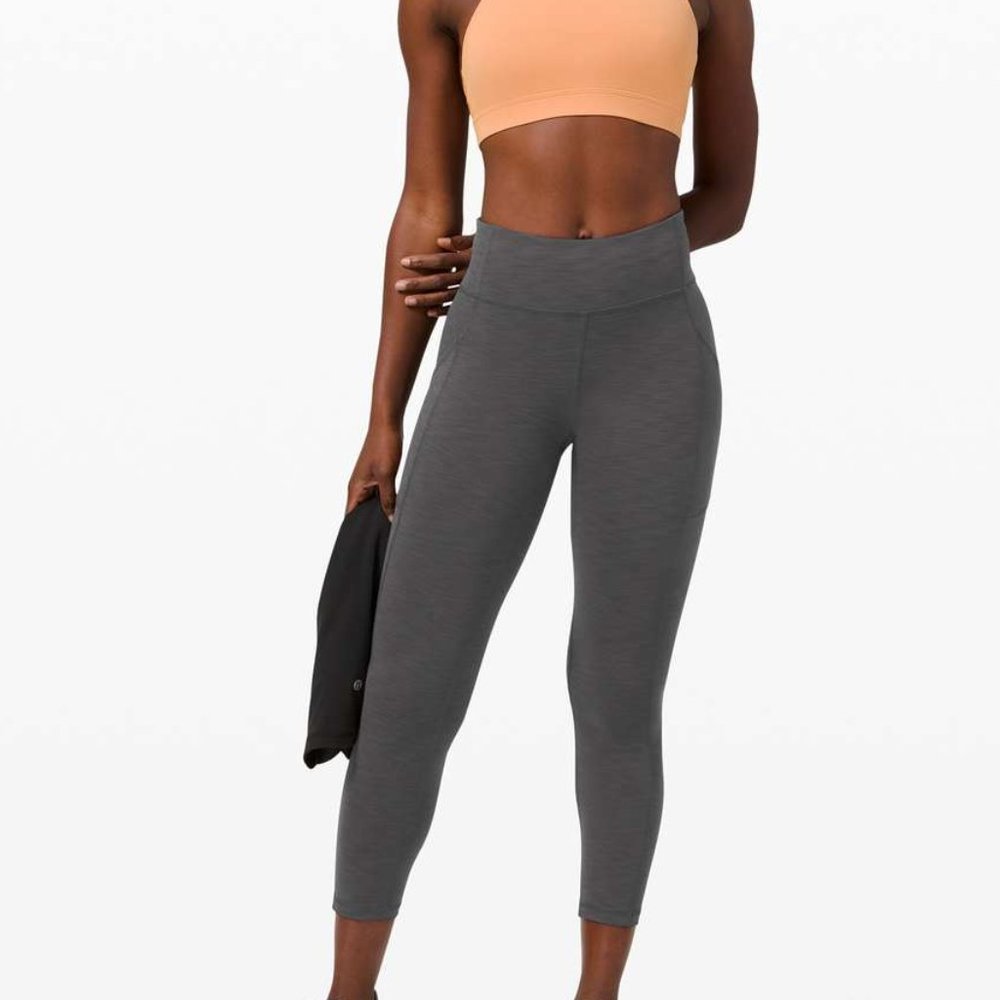 lululemon invigorate high-rise tight 25" heathered graphite grey